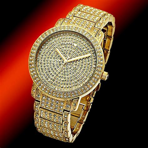 michael kors watch fake diamonds|michael kors gold watch women.